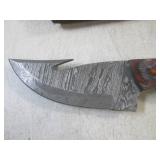 (FS) 8" Fixed Blade Damascus Knife ...