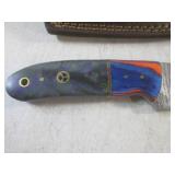 (FS) 8" Fixed Blade Damascus Knife ...