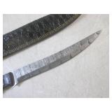 (FS) 13 3/4" Fixed Blade Damascus K...