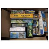 10 Puzzles 8- 1000pc, 1- 500pc, and...
