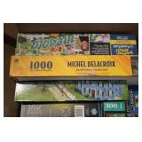 10 Puzzles 8- 1000pc, 1- 500pc, and...
