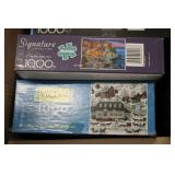 10 Puzzles 8- 1000pc, 1- 500pc, and...
