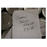 2 Crates of Canned Sour Kraut Best ...