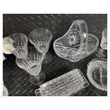 Assorted Crystal Glassware - Stemware, Bowls & Centerpiece