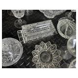 Assorted Crystal Glassware - Stemware, Bowls & Centerpiece