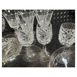 Assorted Crystal Glassware - Stemware, Bowls & Centerpiece