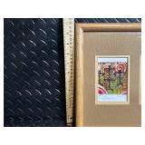 Four Danzantes Mini Prints from Sur Argentina in Wood Frame (2001)