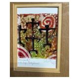 Four Danzantes Mini Prints from Sur Argentina in Wood Frame (2001)