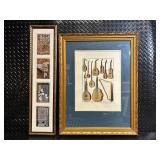 Framed Print Pair: Instruments De Musique Anciens Et Modernes & Architectural Panels
