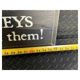 SAWDUST CITY I Have Flying Monkeys Sign - Solid Pine, Handcrafted Decor