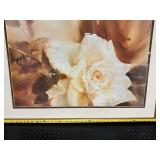 Framed Rose Still-Life Painting - Signed Floral Artwork