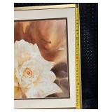 Framed Rose Still-Life Painting - Signed Floral Artwork