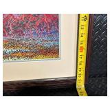 Framed Abstract Tree Blossom Painting - Modern Landscape Artwork