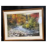 Ricordi Arte 1989 Autumn Forest Landscape Framed Print