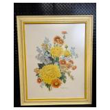 Robert Laessig Floral Bouquet Painting - Framed Sunflowers & Daisies
