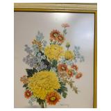 Robert Laessig Floral Bouquet Painting - Framed Sunflowers & Daisies