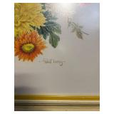 Robert Laessig Floral Bouquet Painting - Framed Sunflowers & Daisies