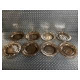 Smoked Amber Glass Dessert Bowls - Assorted Set
