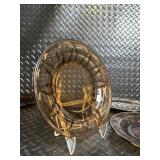 Smoked Amber Glass Dessert Bowls - Assorted Set