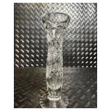 Crystal Glassware Pitcher with Etched Floral Motif and Cut-Glass Pieces (Lot of 3)