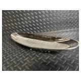 Hammered Silver-Plate Vase with Glass Insert & Matching Trays (Lot of 3)
