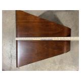 Mid-Century Modern Walnut Bent Wood Table Leg with Curved Edge