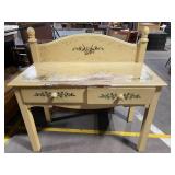 Vintage Painted Dresser with Floral Motif, 2-Drawer Chest