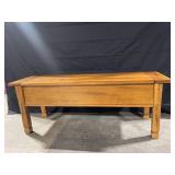 Wooden Piano Bench with Lift-Top Storage