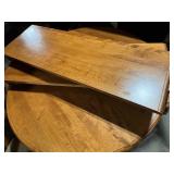 Round Dining Table with Upholstered Chairs Set