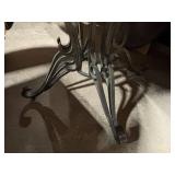Round Dining Table with Upholstered Chairs Set