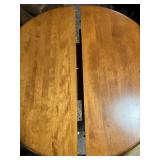 Round Dining Table with Upholstered Chairs Set