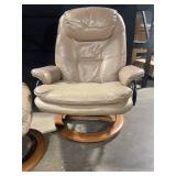 Palliser Leather Recliner Chair with Ottoman