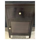 Nightstand Cabinet with Top Drawer and Lower Cabinet Door