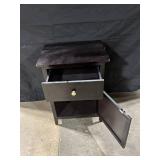 Nightstand Cabinet with Top Drawer and Lower Cabinet Door