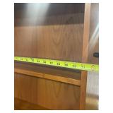 Tall Wooden Bookcase with Five Shelves - Free-Standing Open Back
