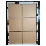 Abstract Arc Wall Art Panel - Blue, Tan and Brown Geometric Design