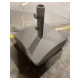Industrial Metal Post Stand with Two Wing-Knob Clamps on Square Base
