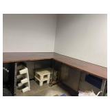 Workbench with Steel Frame and Wood Top - Assorted Stools & Shelving