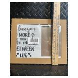 Love Themed Wall Art Frames (3) - Heart Print, Baby Boy, and Love You More