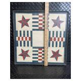 Patriotic Wood Wall Art Panels - Stars & Stripes Motifs (Set of 2)
