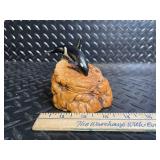 John Henry Orca Whale Figurine Rock Base - Decorative Sculpture