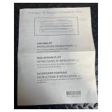 Washer & Dryer Stacking Kit - Two-Page Installation Instructions Included