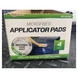 Machimpex Microfiber Applicator Pads - 4 Pack Ideal for Waxing and Polishing