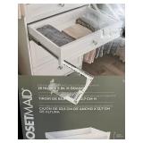 ClosetMaid 25-In Wide Tower and 3-Shelf Stackable Drawer Organizer - White (Model 54944)