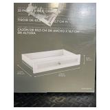 ClosetMaid 25-In Wide Tower and 3-Shelf Stackable Drawer Organizer - White (Model 54944)