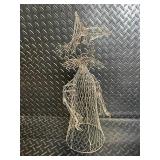 Wire Dress-Form Sculpture - Shelley England Fine Bone China Teapot & Plate
