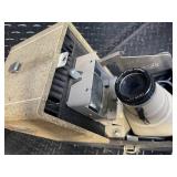 Polaroid 610 Projector in Textured Cloth Case with Original Box