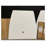 Modern Office WH48BSTOP-WH Conference Table Boat Shape Top 47W x 47D x 1.5H