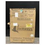 Lockways Combo Board Whiteboard - Model U11955 762779 - 48x36 Silver Frame