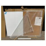 Lockways Combo Board Whiteboard - Model U11955 762779 - 48x36 Silver Frame